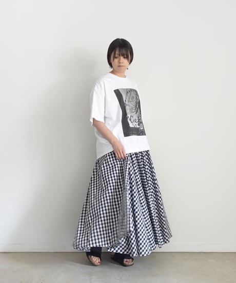 i c h i  250149  "Libre Comme l'Air" Ferris Wheel Pigment Over T Shirt / 2 COLORS