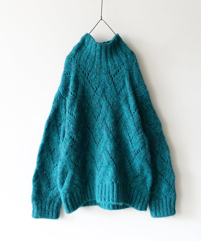トップス argue ALPACA WOOL TSUBU-TSUBU HAND KNIT ALPACA WOOL トップス argue ALPACA WOOL TSUBU-TSUBU HAND KNIT ALPACA WOOL