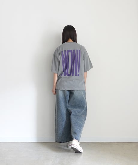 i c h i  260151 "OUI / NON" Pigment Over T Shirt / 4 COLORS