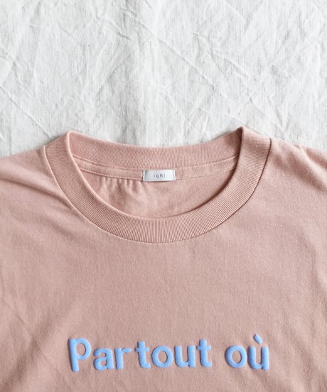 i c h i 251054 Puff Print Logo T Shirt / 4 COLORS
