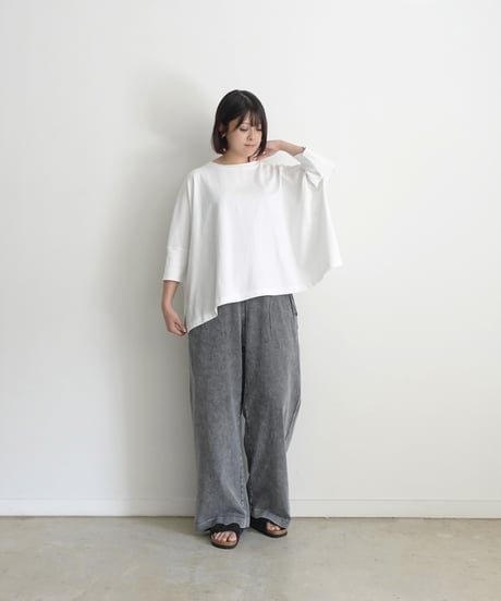 i c h i  241242  Cotton Rib Wide T-Shirt / 4 COLORS