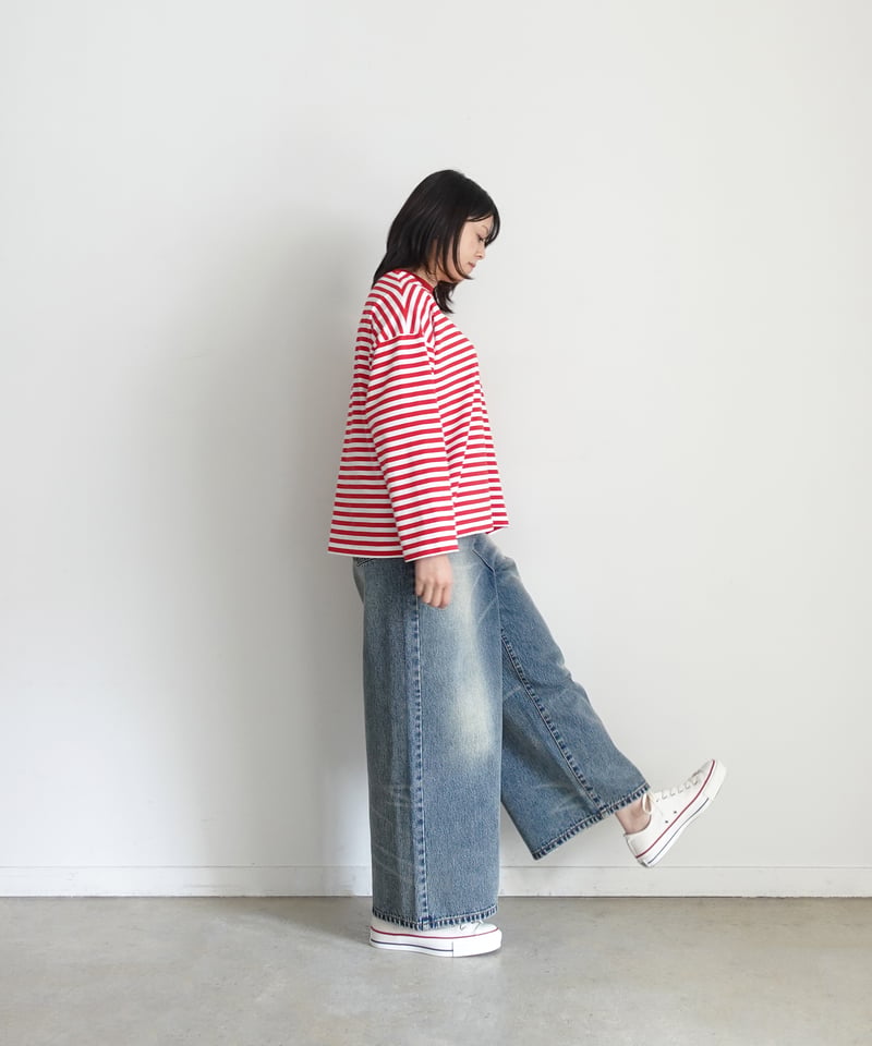 i c h i 230430 DENIM Wide Pants / A : LIGHT・2