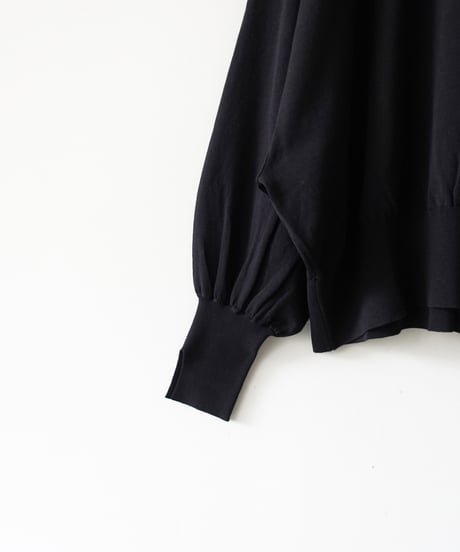 i c h i  251073 Slit Cuff Cotton Knit Pullover / 3 COLORS