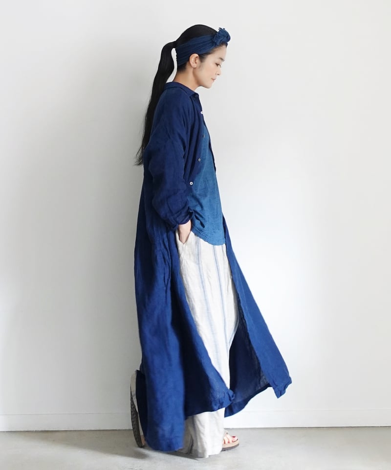 ONLINE LIMITED】ichiAntiquités 1000630 INDIGO L 