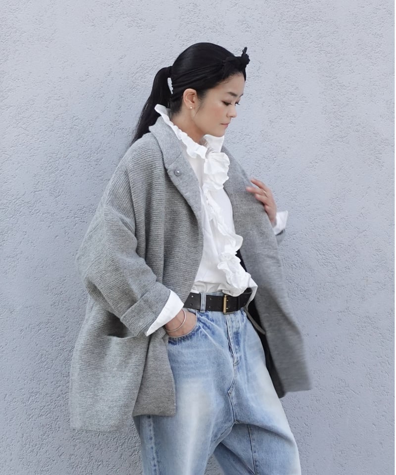 i c h i 201141 Denim Sarrouel Pants / D : SAXE