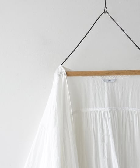 i c h i 251107 Shirring Cloth Long Cardigan / A : WHITE