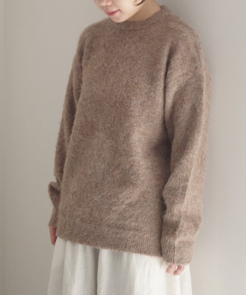 i c h i 250552 Shaggy Knit Pullover / 2 COLORS