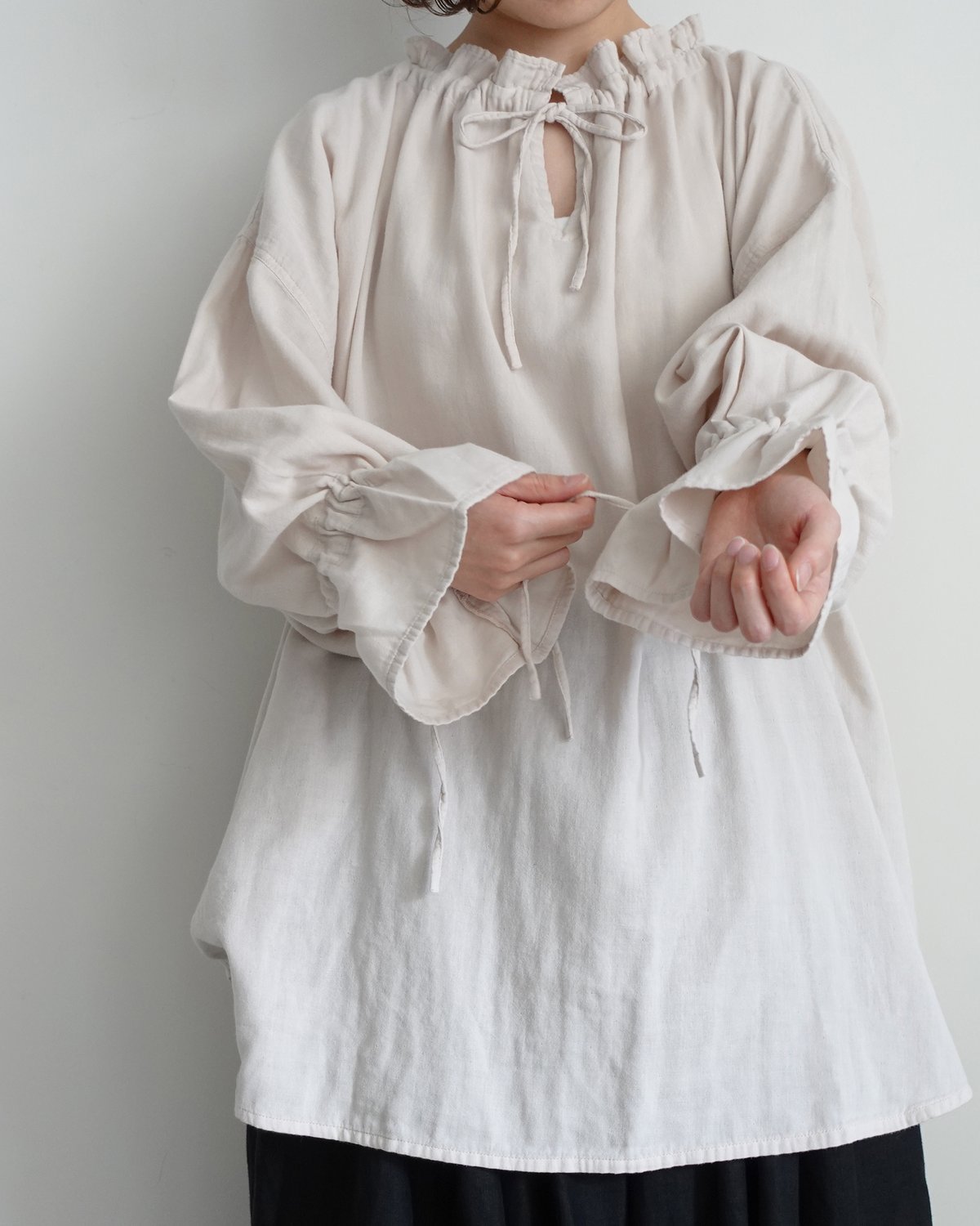 i c h i 241040 Organic Cotton Over Blouse / 2 i c h i 241040 Organic Cotton Over Blouse / 2