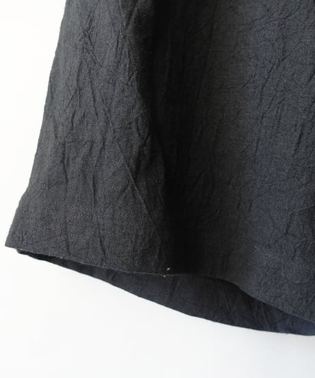 ichiAntiquités 801134  Vintage Linen Relax Pants / C : BLACK