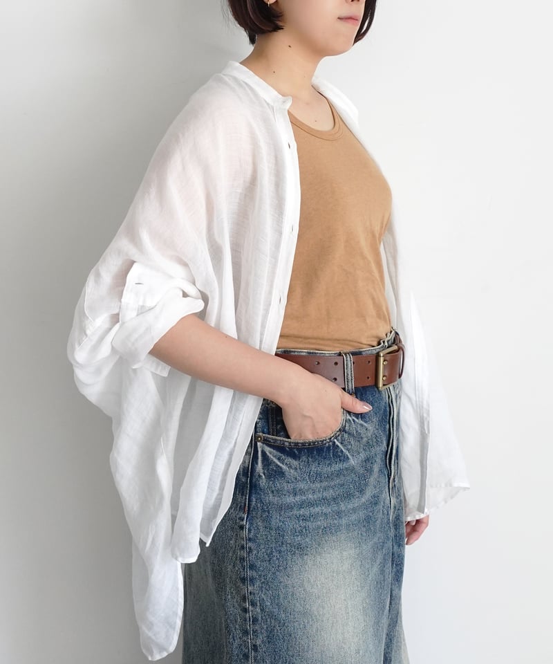 i c h i 241229 Color Linen Shirt / 5 COLORS : W
