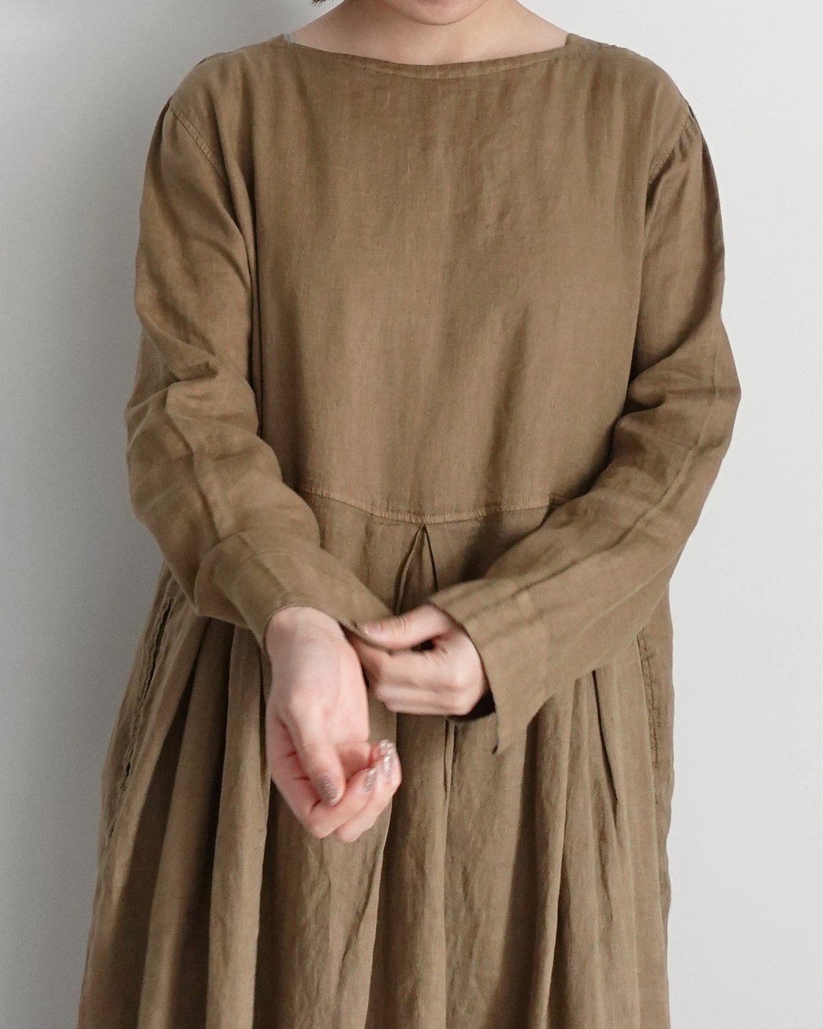 Antiquités noir Linen Apron Dress LIMITED COLLECTION 】Antiquités