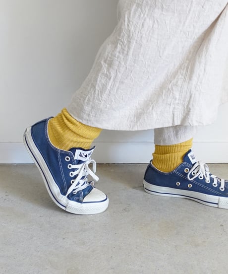 LOITER  L047  Linen Color Rib Socks / 6 COLORS