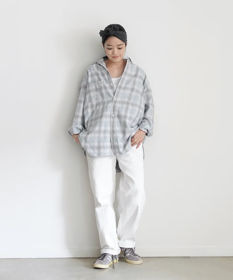 i c h i 231012 DENIM 5 Pocket Pants / C : WHI