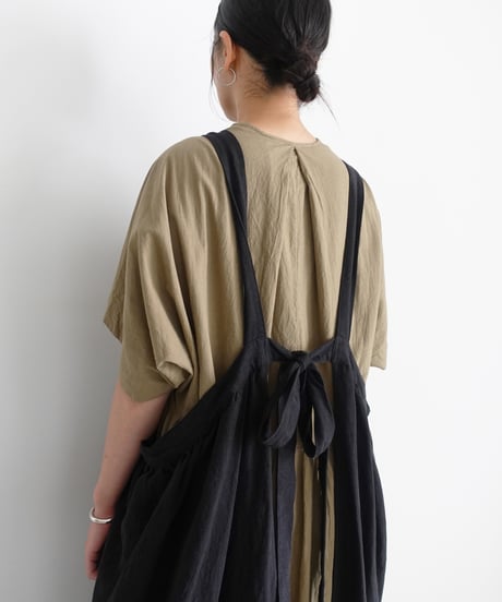 ichi Antiquités 1101105 Cotton Linen Atelier Dress / 2 COLORS