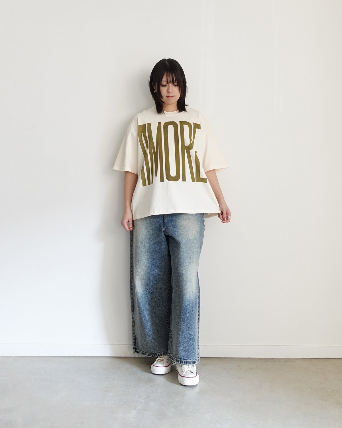 i c h i 230430 DENIM Wide Pants / A : LIGHT・2