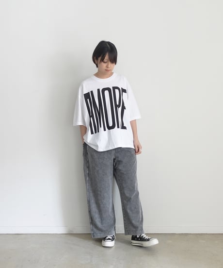 i c h i  241253  "AMORE / MIO!" Pigment Over T Shirt / 3 COLORS
