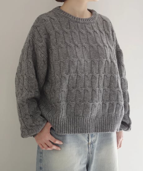 i c h i  250756 Cable Knit Pullover / 3 COLORS