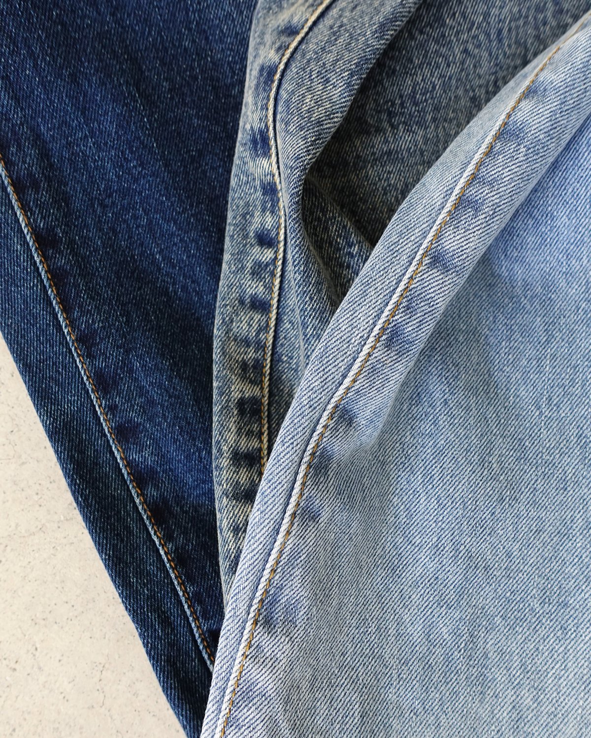 i c h i 230430 DENIM Wide Pants / C : SAXE BL