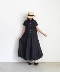 i c h i  250424  Cotton Balloon Skirt / 2 COLORS