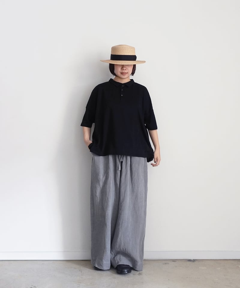 BARK バーク◆Made in Italy◆48◆リネン ニット 半袖 ポロ BARK バーク◇Made in Italy◇48◇リネン ニット 半袖 ポロ