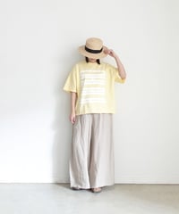 i c h i  251058  "OHLALA" Pigment Over T Shirt / 2 COLORS