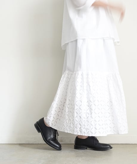 ichiAntiquités 1100939 INDIA Reverse Applique Cotton Skirt / 2 COLORS
