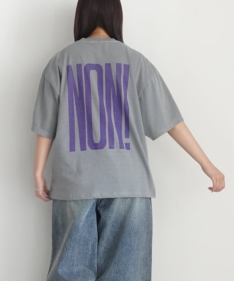 i c h i  260151 "OUI / NON" Pigment Over T Shirt / 4 COLORS