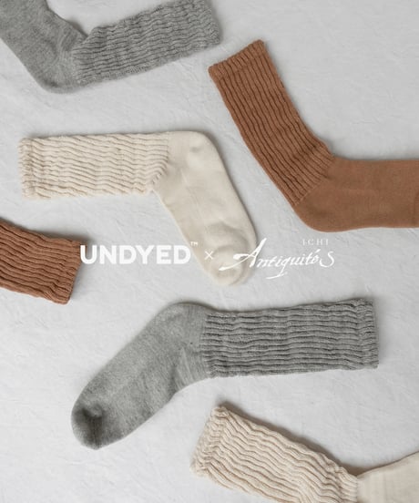 “UNDYED × Antiquités” 1000957 UNDYED Socks / 3 COLORS