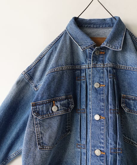 i c h i  241024 DENIM Jacket / A : VINTAGE WASH