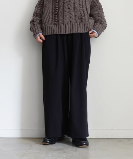 i c h i  250432 Frill Tuck Pants / 2 COLORS