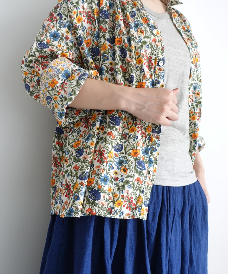 ichiAntiquités 1001109 LIBERTY Cotton Flower Sh