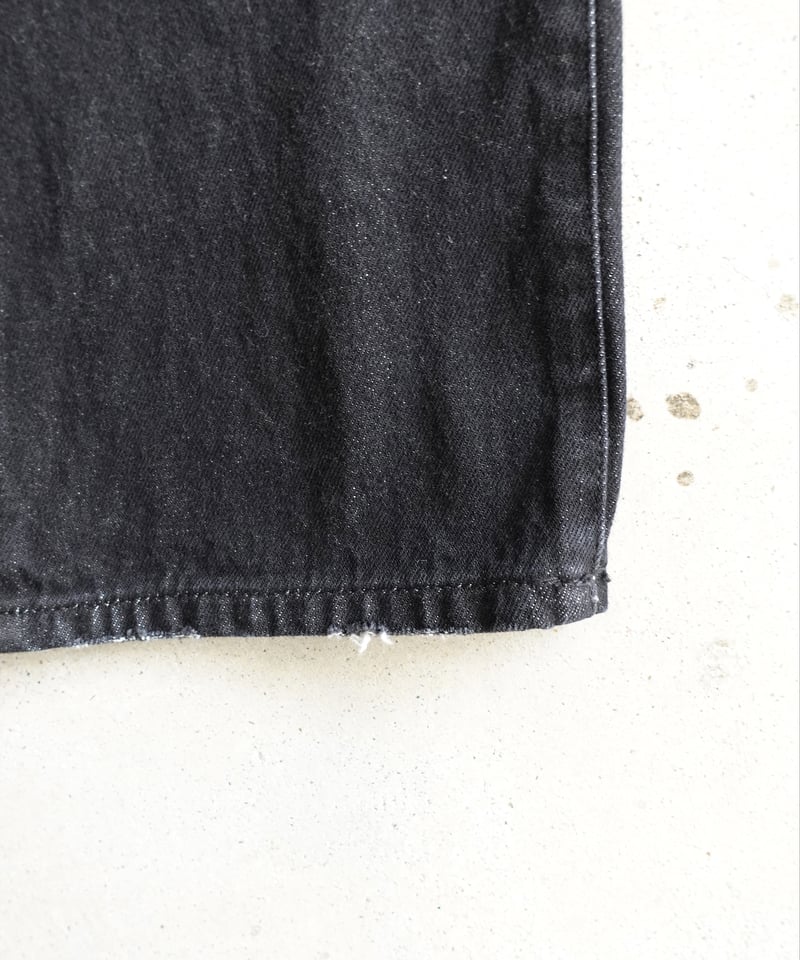 i c h i 241230 Denim Sarrouel Pants / D : BLAC