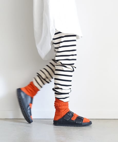 LOITER L019 Linen Color Rib Socks / 3 COLORS : SMOKE PINK・ORANGE・PURPLE
