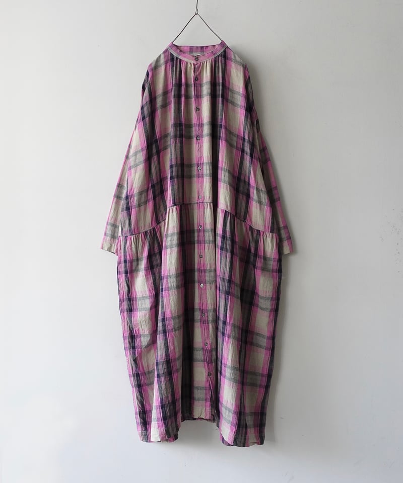 ichiAntiquités 1000916 Linen Cotton Check Shirt