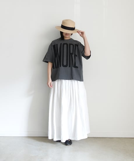 i c h i  251059  "AMORE / MIO!" Pigment Over T Shirt / 2 COLORS