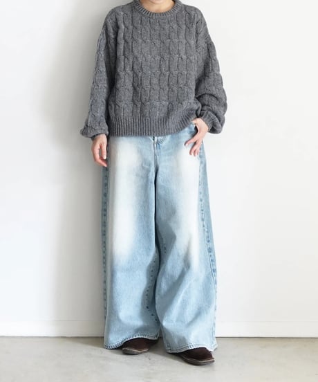 i c h i  250756 Cable Knit Pullover / 3 COLORS