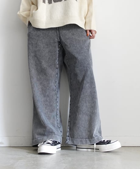 i c h i  241143 Heavy Cotton Relax Pants / 2 COLORS