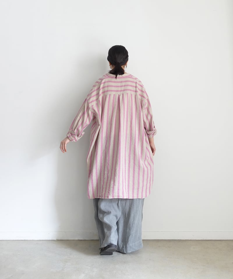 ichi Antiquités 1000913 Linen Cotton Stripe Lon