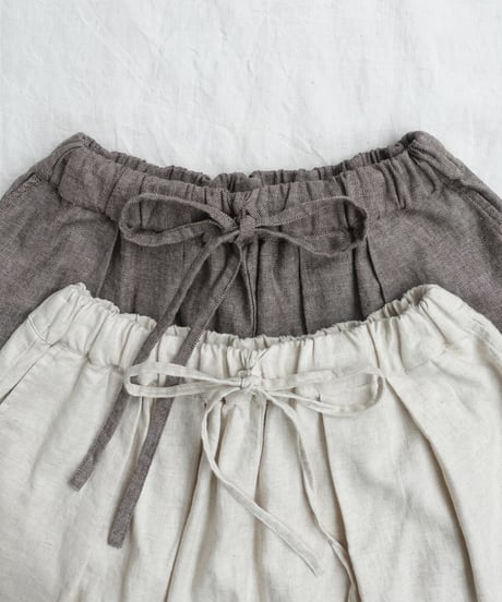 i c h i 251041 Linen Cotton Herringbone Relax Pants / 2 COLORS