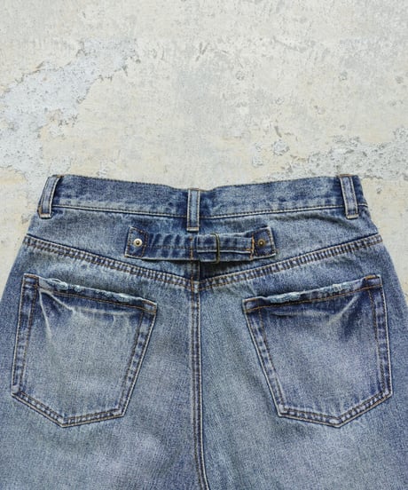 i c h i  241230 Denim Sarrouel Pants / A : LIGHT・2 SIZE
