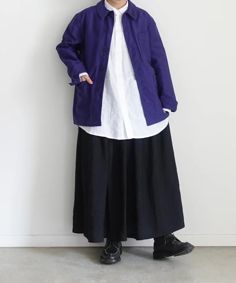 【 LIMITED COLLECTION 】Antiquités noir 800406  Linen Gather Skirt / 3 COLORS