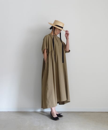 ichi Antiquités 1101105 Cotton Linen Atelier Dress / 2 COLORS
