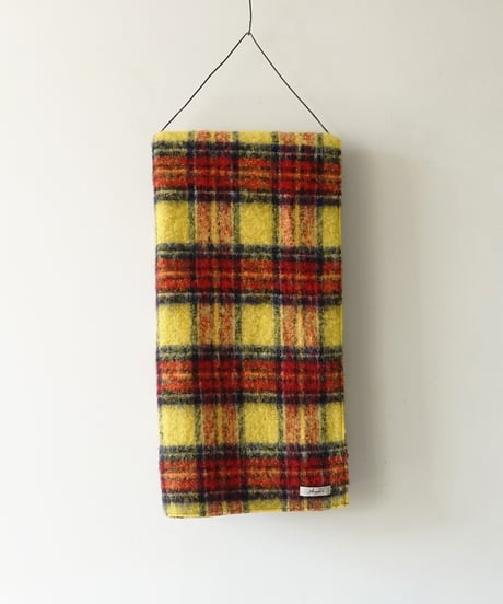 ichiAntiquités 1000340 Wool Shaggy Tartan Stole / 2 COLORS