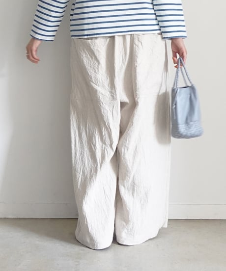 ichiAntiquités  801134  Vintage Linen Relax Pants / B : NATURAL