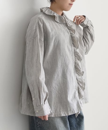新品 「ichi 」コットンアウター　 ホワイト Y's BORN PRODUCT] THIN COTTON TWILL BIG SHIRT DRESS(S White