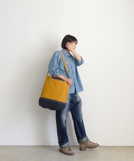 LOITER  L006  Canvas Medium Shoulder Bag / 3 COLORS ( size M )