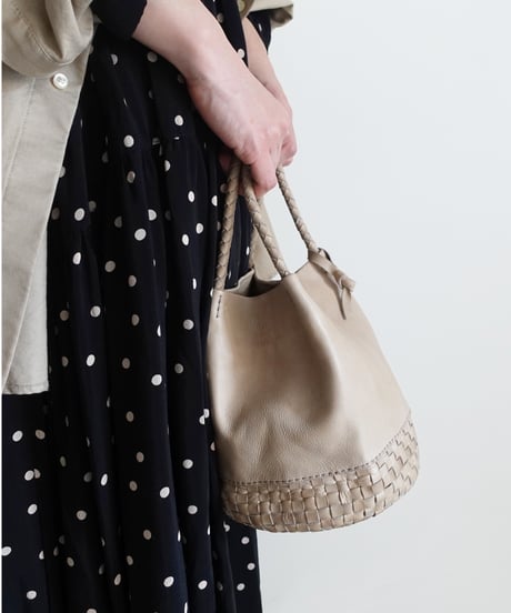 KYUCA  KY0351  Leather Medium Basket / ３COLORS