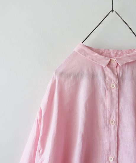 i c h i 251209 Relax Linen Shirt / 5 COLORS : WHITE・YELLOW・PINK
