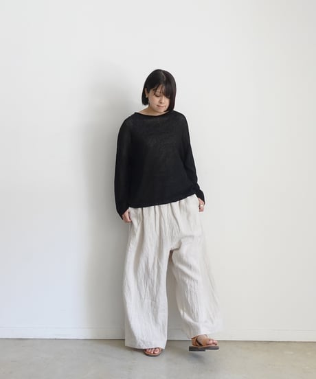 ichiAntiquités  801134  Vintage Linen Relax Pants / B : NATURAL