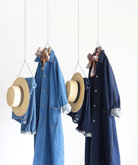 i c h i  211031-1  DENIM Loose 5 Pocket Pants / A : INDIGO LIGHT